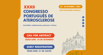 Inscrições e submissão de abstracts no Congresso Português de Aterosclerose
